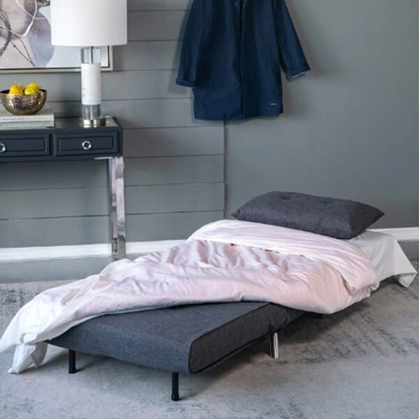 Artekko Sofa Bed Γκρι Υφασμάτινη Πολυθρόνα Κρεβάτι (88x81x78)cm