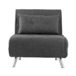 Artekko Sofa Bed Γκρι Υφασμάτινη Πολυθρόνα Κρεβάτι (88x81x78)cm