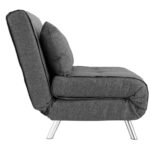 Artekko Sofa Bed Γκρι Υφασμάτινη Πολυθρόνα Κρεβάτι (88x81x78)cm