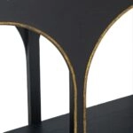 Console Κονσόλα Ξύλο MDF Μαύρο Χρυσό (120x40x81)cm