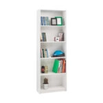 Βιβλιοθήκη μελαμίνης Max  σε χρώμα λευκό 58x23x170εκ.