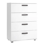 Συρταριέρα Velika Megapap χρώμα λευκό 73x44x96εκ.