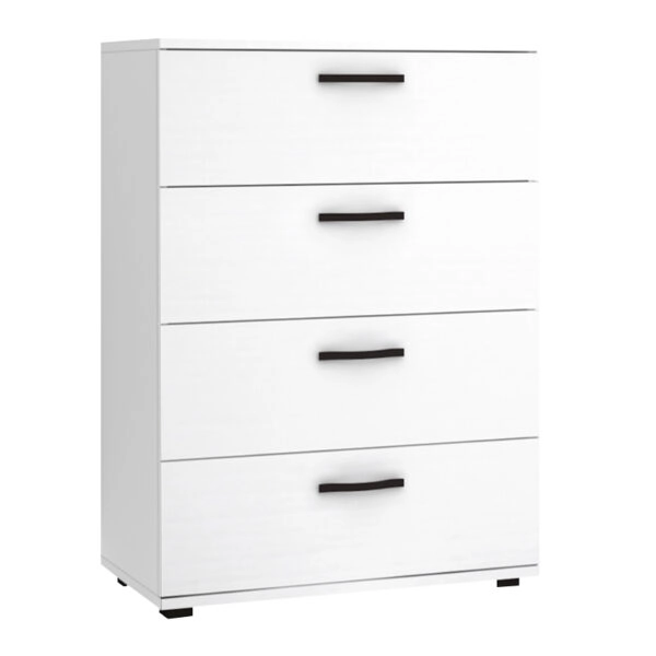 Συρταριέρα Velika Megapap χρώμα λευκό 73x44x96εκ.