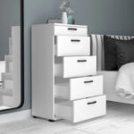 Συρταριέρα Helia Megapap χρώμα λευκό 60x44x108εκ.