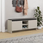 Παπουτσοθήκη Zulla Megapap χρώμα sandstone 110x37x43εκ.