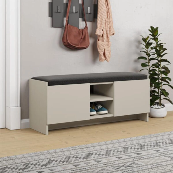 Παπουτσοθήκη Zulla Megapap χρώμα sandstone 110x37x43εκ.