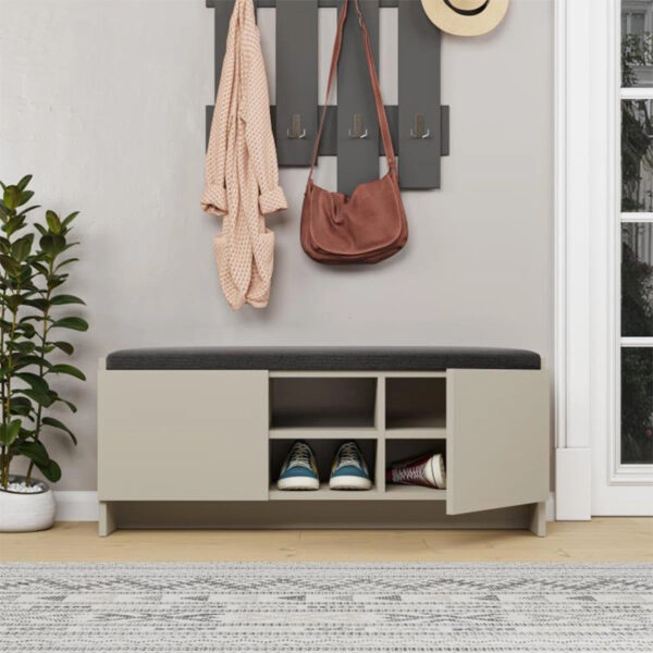 Παπουτσοθήκη Zulla Megapap χρώμα sandstone 110x37x43εκ.