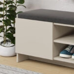 Παπουτσοθήκη Zulla Megapap χρώμα sandstone 110x37x43εκ.