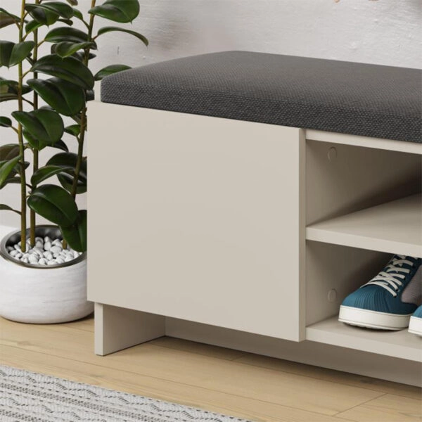 Παπουτσοθήκη Zulla Megapap χρώμα sandstone 110x37x43εκ.