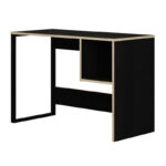 Γραφείο εργασίας Cubo Megapap χρώμα black wood 110x50x75εκ.