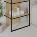 Βιβλιοθήκη Archy Megapap χρώμα sapphire oak 53x31,7x180εκ.