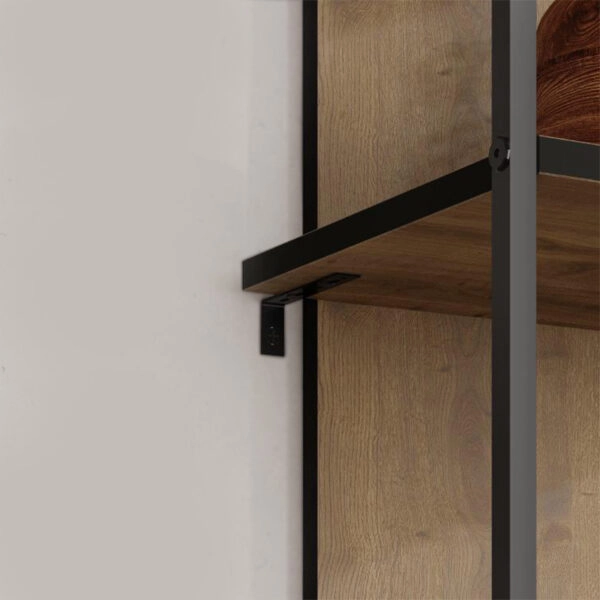 Βιβλιοθήκη Archy Megapap χρώμα ανοιχτό καρυδί 53x31,7x180εκ.