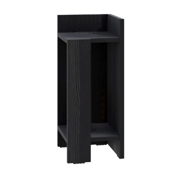 Κομοδίνο Elos Megapap δεξί χρώμα black wood 25x27x60εκ.