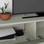 Έπιπλο τηλεόρασης επιτοίχιο Francy Megapap χρώμα ash green 135x31,7x25εκ.