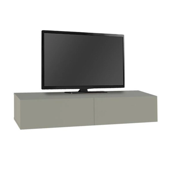 Έπιπλο τηλεόρασης επιτοίχιο Francy Megapap χρώμα ash green 135x31,7x25εκ.