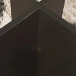 Τραπεζάκι σαλονιού Vetrino Megapap γυάλινο χρώμα μαύρο 105x65x40εκ.