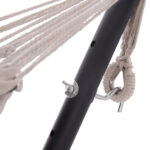 ΑΙΩΡΑ CRAVE HM6304.03 ΑΝΘΡΑΚΙ ΜΕΤΑΛ. ΣΚΕΛΕΤΟΣ--ΜΠΛΕ ΠΑΝΙ ΜΕ ΛΕΥΚΗ ΡΙΓΑ 265x93x105Υεκ