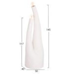 ΔΙΑΚΟΣΜΗΤΙΚΟ ΦΩΤΙΣΤΙΚΟ ΔΑΠΕΔΟΥ TUSKEN HM4702.02 FIBER CEMENT-ΛΕΥΚΟ 50x43x145Υεκ
