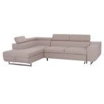 ΓΩΝΙΑΚΟΣ ΚΑΝΑΠΕΣ-ΚΡΕΒΑΤΙ ΜΕ ΑΠΟΘ.ΧΩΡΟ ENCORE HM3301.03L ΜΠΕΖ ΥΦΑΣΜΑ 285x205x90Υεκ.