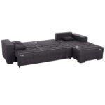 ΓΩΝΙΑΚΟΣ ΚΑΝΑΠΕΣ-ΚΡΕΒΑΤΙ ΜΕ ΑΠΟΘ.ΧΩΡΟ TRENDSTON HM3302.01R ΓΚΡΙ ΥΦΑΣΜΑ 298x177x95Υεκ