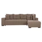 ΓΩΝΙΑΚΟΣ ΚΑΝΑΠΕΣ-ΚΡΕΒΑΤΙ ΜΕ ΑΠΟΘ.ΧΩΡΟ TRENDSTON HM3302.03R ΜΠΕΖ ΥΦΑΣΜΑ 298x177x95Υεκ