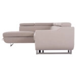 ΓΩΝΙΑΚΟΣ ΚΑΝΑΠΕΣ-ΚΡΕΒΑΤΙ ΜΕ ΑΠΟΘ.ΧΩΡΟ ENCORE HM3301.03L ΜΠΕΖ ΥΦΑΣΜΑ 285x205x90Υεκ.