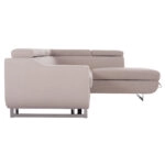 ΓΩΝΙΑΚΟΣ ΚΑΝΑΠΕΣ-ΚΡΕΒΑΤΙ ΜΕ ΑΠΟΘ.ΧΩΡΟ ENCORE HM3301.03R ΜΠΕΖ ΥΦΑΣΜΑ 285x205x90Υεκ.