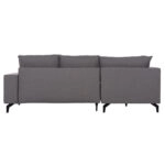 ΓΩΝΙΑΚΟΣ ΚΑΝΑΠΕΣ-ΚΡΕΒΑΤΙ ΜΕ ΑΠΟΘ.ΧΩΡΟ SAFFIRA HM3303.01L ΓΚΡΙ ΥΦΑΣΜΑ 270x195x100Υεκ.