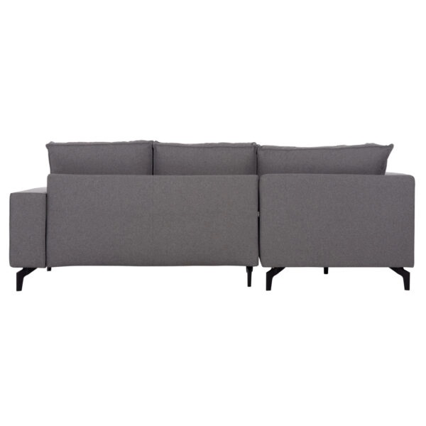 ΓΩΝΙΑΚΟΣ ΚΑΝΑΠΕΣ-ΚΡΕΒΑΤΙ ΜΕ ΑΠΟΘ.ΧΩΡΟ SAFFIRA HM3303.01L ΓΚΡΙ ΥΦΑΣΜΑ 270x195x100Υεκ.