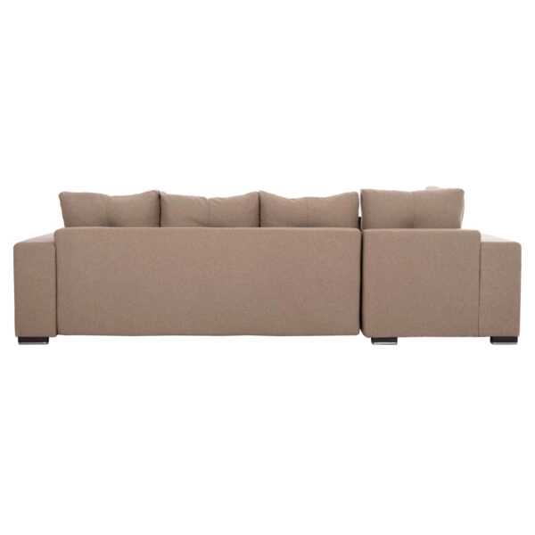 ΓΩΝΙΑΚΟΣ ΚΑΝΑΠΕΣ-ΚΡΕΒΑΤΙ ΜΕ ΑΠΟΘ.ΧΩΡΟ TRENDSTON HM3302.03L ΜΠΕΖ ΥΦΑΣΜΑ 298x177x95Υεκ