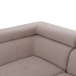 ΓΩΝΙΑΚΟΣ ΚΑΝΑΠΕΣ-ΚΡΕΒΑΤΙ ΜΕ ΑΠΟΘ.ΧΩΡΟ ENCORE HM3301.03L ΜΠΕΖ ΥΦΑΣΜΑ 285x205x90Υεκ.