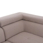 ΓΩΝΙΑΚΟΣ ΚΑΝΑΠΕΣ-ΚΡΕΒΑΤΙ ΜΕ ΑΠΟΘ.ΧΩΡΟ ENCORE HM3301.03R ΜΠΕΖ ΥΦΑΣΜΑ 285x205x90Υεκ.