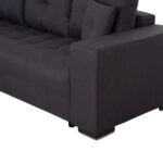 ΓΩΝΙΑΚΟΣ ΚΑΝΑΠΕΣ-ΚΡΕΒΑΤΙ ΜΕ ΑΠΟΘ.ΧΩΡΟ TRENDSTON HM3302.01L ΓΚΡΙ ΥΦΑΣΜΑ 298x177x95Υεκ