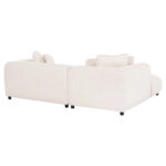 ΚΑΝΑΠΕΣ ΓΩΝΙΑ (ΑΡΙΣΤΕΡΗ) 3-ΘΕΣΙΟΣ GRACE HM3280.02L ΛΕΥΚΟ ΥΦΑΣΜΑ 252x160x70-90Υεκ
