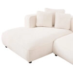 ΚΑΝΑΠΕΣ ΓΩΝΙΑ (ΑΡΙΣΤΕΡΗ) 3-ΘΕΣΙΟΣ GRACE HM3280.02L ΛΕΥΚΟ ΥΦΑΣΜΑ 252x160x70-90Υεκ