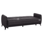 ΚΑΝΑΠΕΣ ΚΡΕΒΑΤΙ ΜΕ ΑΠΟΘ.ΧΩΡΟ TΡΙΘΕΣΙΟΣ NIKKO HM3292.01 ΓΚΡΙ ΥΦΑΣΜΑ 209x76x83Υεκ.