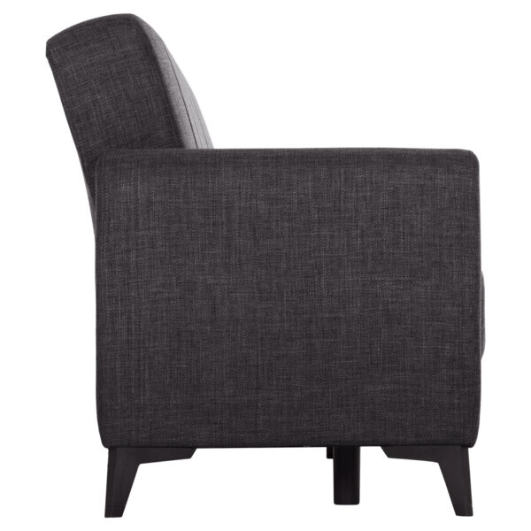 ΚΑΝΑΠΕΣ ΚΡΕΒΑΤΙ ΜΕ ΑΠΟΘ.ΧΩΡΟ TΡΙΘΕΣΙΟΣ NIKKO HM3292.01 ΓΚΡΙ ΥΦΑΣΜΑ 209x76x83Υεκ.