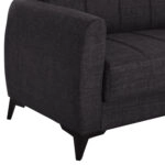 ΚΑΝΑΠΕΣ ΚΡΕΒΑΤΙ ΜΕ ΑΠΟΘ.ΧΩΡΟ TΡΙΘΕΣΙΟΣ NIKKO HM3292.01 ΓΚΡΙ ΥΦΑΣΜΑ 209x76x83Υεκ.