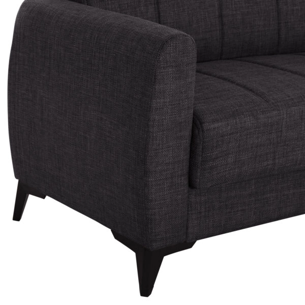 ΚΑΝΑΠΕΣ ΚΡΕΒΑΤΙ ΜΕ ΑΠΟΘ.ΧΩΡΟ TΡΙΘΕΣΙΟΣ NIKKO HM3292.01 ΓΚΡΙ ΥΦΑΣΜΑ 209x76x83Υεκ.