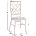 ΚΑΡΕΚΛΑ ΑΠΟ ΤΟΟΝ ΞΥΛΟ WHITE WASH 41x46x95Υεκ.HM9410.05
