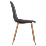 ΚΑΡΕΚΛΑ LEONARDO HM00100.10  ΜΕ ΜΕΤΑΛΛΙΚΑ ΠΟΔΙΑ & ΥΦΑΣΜΑ ΓΚΡΙ  45x54x84Υεκ.