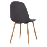 ΚΑΡΕΚΛΑ LEONARDO HM00100.10  ΜΕ ΜΕΤΑΛΛΙΚΑ ΠΟΔΙΑ & ΥΦΑΣΜΑ ΓΚΡΙ  45x54x84Υεκ.