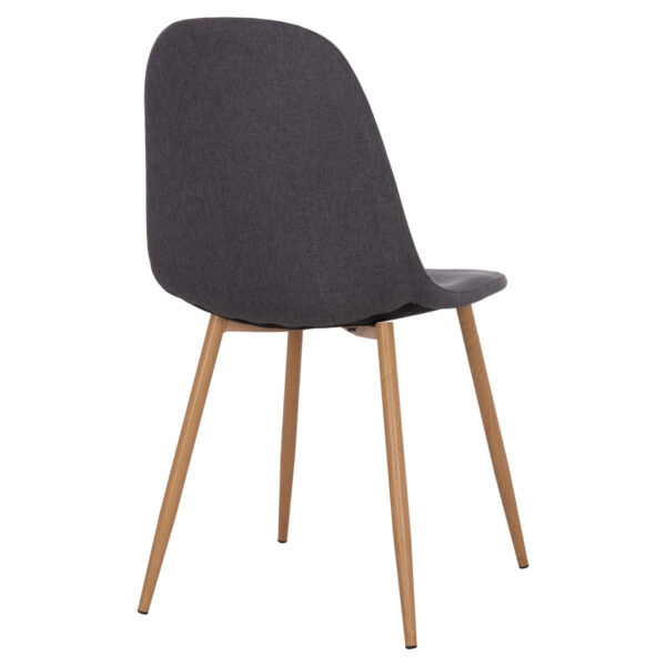 ΚΑΡΕΚΛΑ LEONARDO HM00100.10  ΜΕ ΜΕΤΑΛΛΙΚΑ ΠΟΔΙΑ & ΥΦΑΣΜΑ ΓΚΡΙ  45x54x84Υεκ.