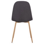 ΚΑΡΕΚΛΑ LEONARDO HM00100.10  ΜΕ ΜΕΤΑΛΛΙΚΑ ΠΟΔΙΑ & ΥΦΑΣΜΑ ΓΚΡΙ  45x54x84Υεκ.