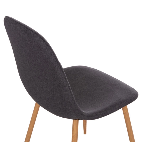 ΚΑΡΕΚΛΑ LEONARDO HM00100.10  ΜΕ ΜΕΤΑΛΛΙΚΑ ΠΟΔΙΑ & ΥΦΑΣΜΑ ΓΚΡΙ  45x54x84Υεκ.