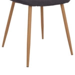 ΚΑΡΕΚΛΑ LEONARDO HM00100.10  ΜΕ ΜΕΤΑΛΛΙΚΑ ΠΟΔΙΑ & ΥΦΑΣΜΑ ΓΚΡΙ  45x54x84Υεκ.