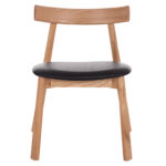 KΑΡΕΚΛΑ ΤΡΑΠΕΖΑΡΙΑΣ SEKAN HM18245.04 RUBBERWOOD-ΜΑΥΡΟ PU 60x54x72Υεκ