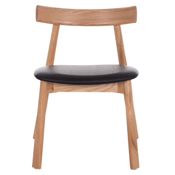 KΑΡΕΚΛΑ ΤΡΑΠΕΖΑΡΙΑΣ SEKAN HM18245.04 RUBBERWOOD-ΜΑΥΡΟ PU 60x54x72Υεκ