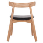 KΑΡΕΚΛΑ ΤΡΑΠΕΖΑΡΙΑΣ SEKAN HM18245.04 RUBBERWOOD-ΜΑΥΡΟ PU 60x54x72Υεκ