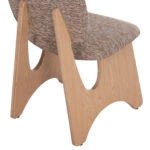 ΚΑΡΕΚΛΑ ΤΡΑΠΕΖΑΡΙΑΣ BELLISI HM18248.01 ΚΑΦΕ ΥΦΑΣΜΑ-PLYWOOD ΧΡΩΜΑ ΔΡΥΟΣ 53x56x78Υεκ.